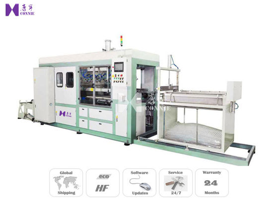 चीन वैक्यूम प्लास्टिक ब्लिस्टर बनाने की मशीन 220-480 टाइम्स / एच Pneumatically संचालित दबाना फ़्रेम फैक्टरी